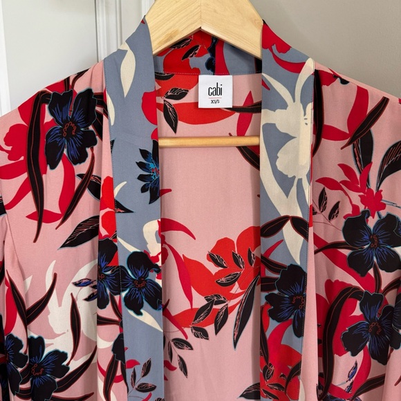 Cabi Blooming Blush Kimono Jacket - Picture 4 of 6